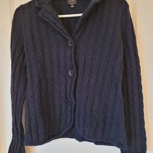 Talbots soft knit sweater jacket